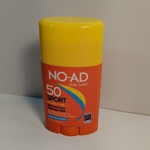 NO-AD Suncare, Sunscreen Stick SPF50 Sport, New